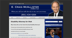 Desktop Screenshot of disabilitylawyerutah.com