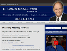 Tablet Screenshot of disabilitylawyerutah.com